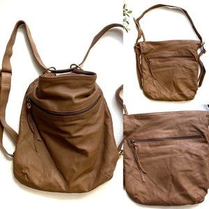 Tana & Hide The Bolster Leather Convertible Bag